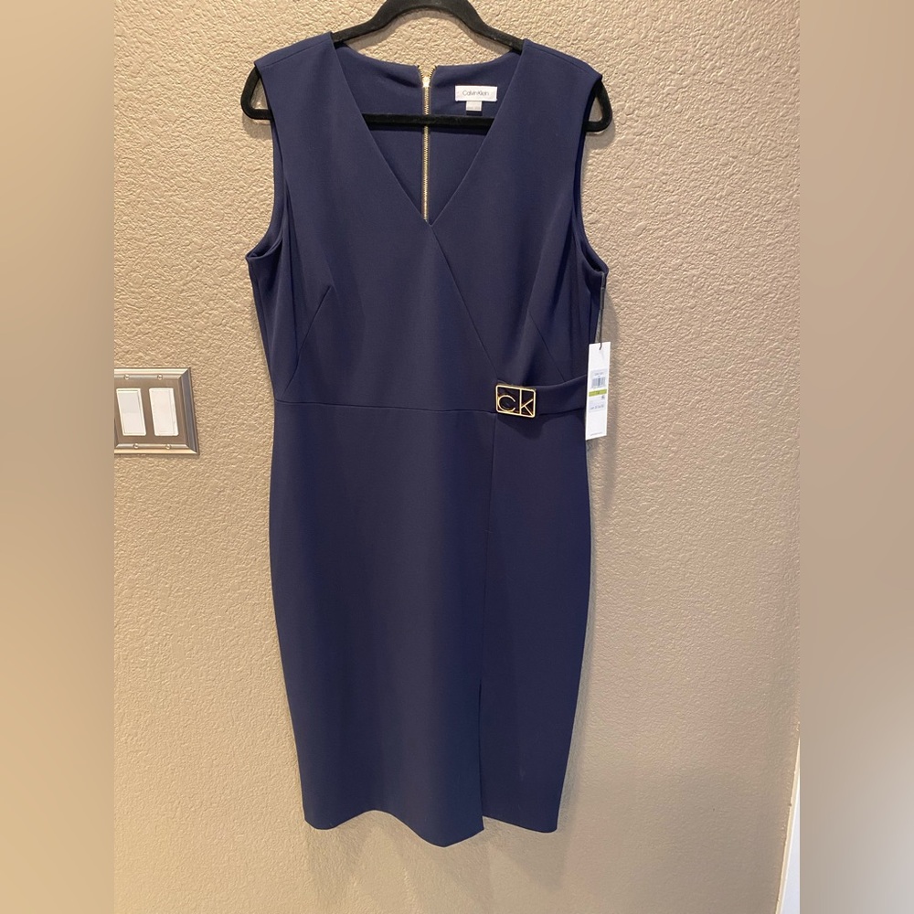 Calvin Klein Deep Blue Midi Dress
